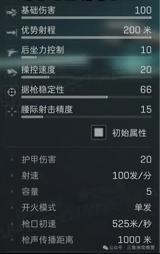 三角洲行动M82巴雷特数据图，展示S9新赛季武器定位和数值信息