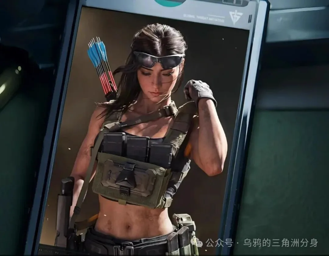 三角洲行动露娜外观截图，展示露娜角色外观和建模状态