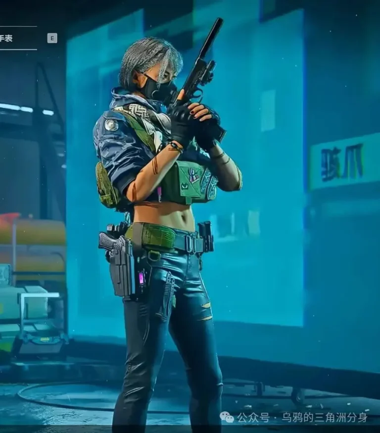 三角洲行动麦晓雯外观截图，展示干员麦晓雯的整体建模和人气造型