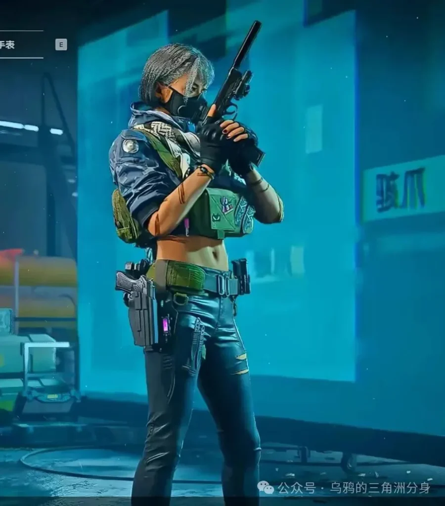 三角洲行动麦晓雯外观截图，展示干员麦晓雯的整体建模和人气造型