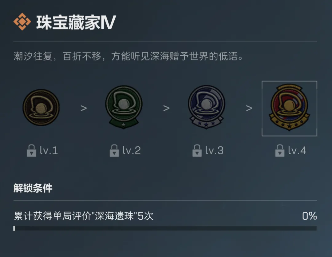 三角洲行动热门成就鉴定珠宝藏家截图，展示珠宝藏家的规则、位置、奖励或实战信息